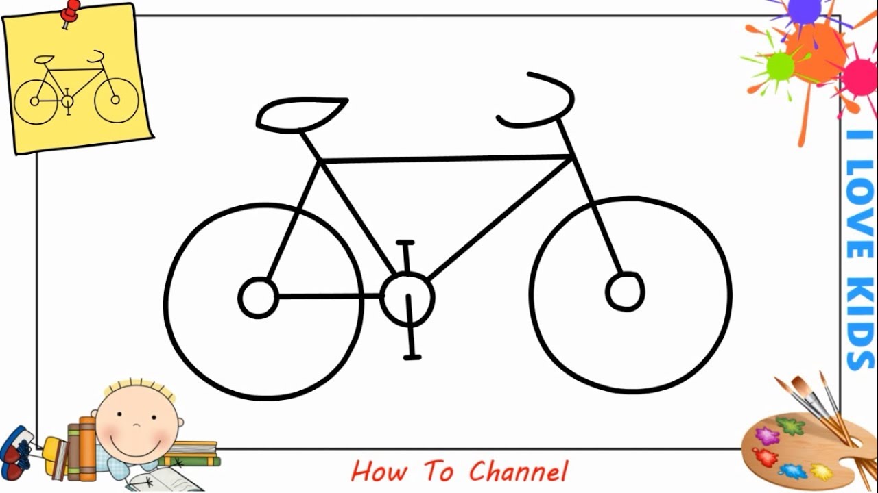 Featured image of post How To Draw A Bike Easy For Kids