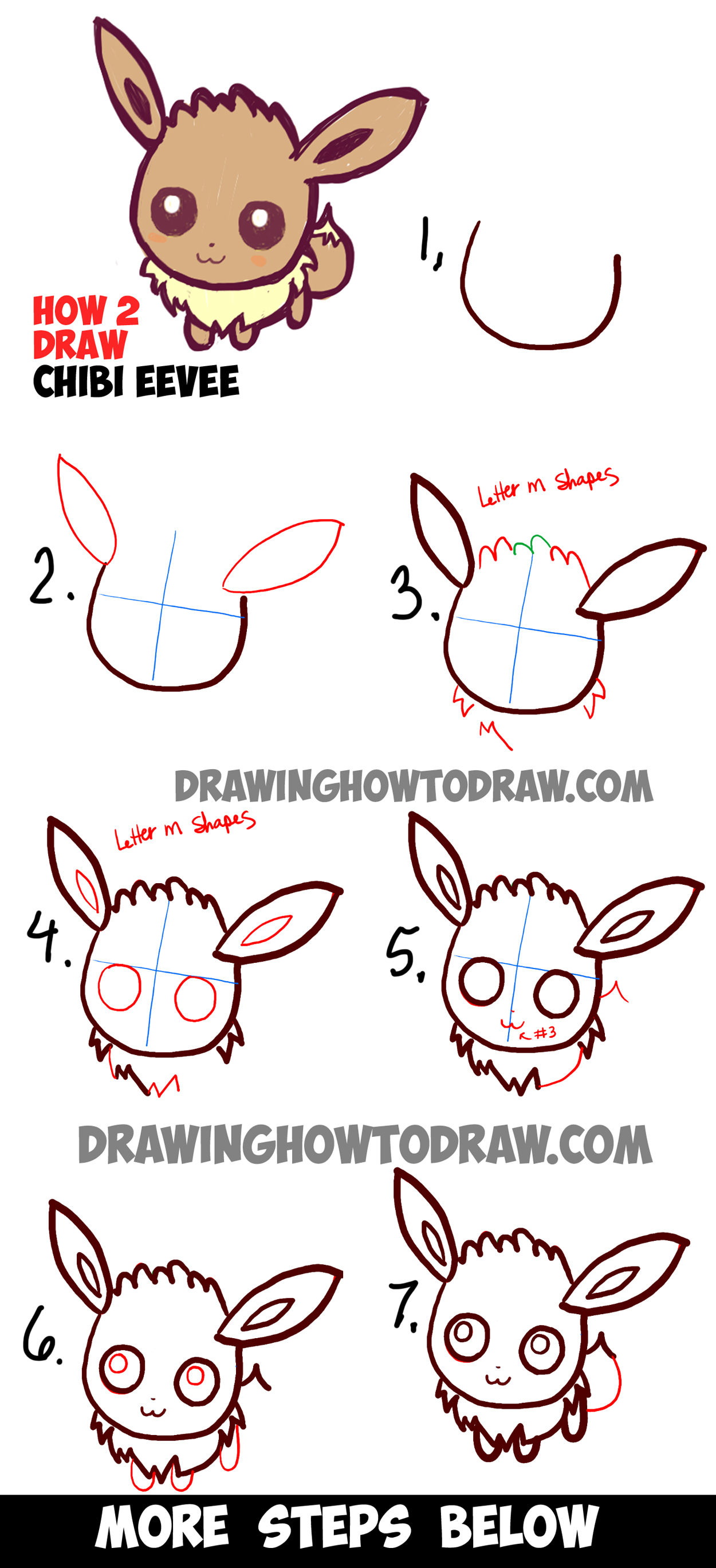 Featured image of post How To Draw Cute Eevee